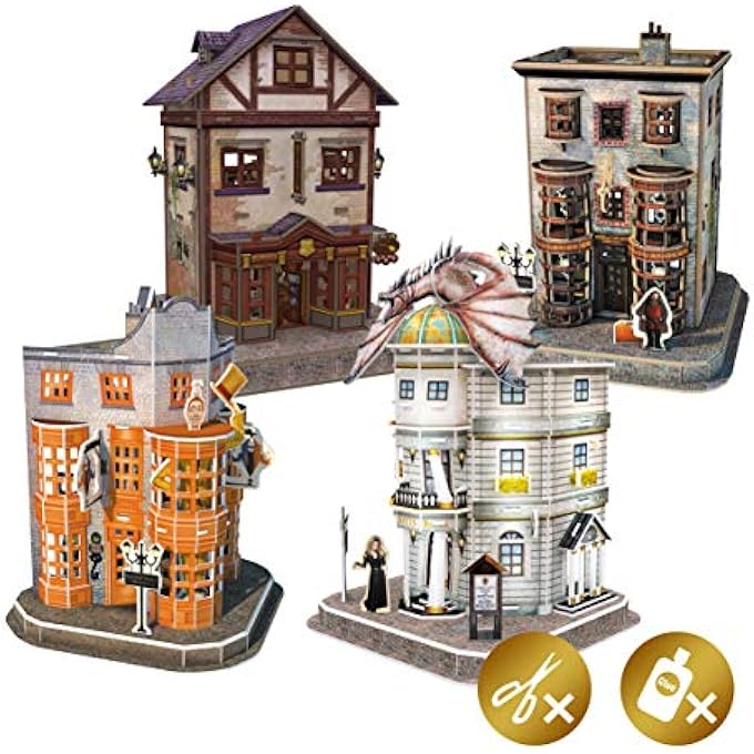 HP DIAGON ALLEY 4 IN 1 3D PUZZLE - Image 4